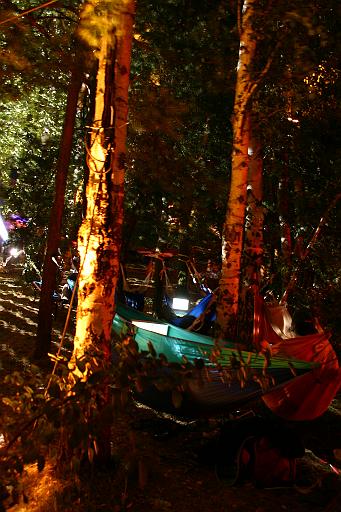 Chaos Communication Camp 2007, Flughafenmuseum Finowfurt : CCC-Camp-2007_IMG_479-7984 : inside the hammocked wood