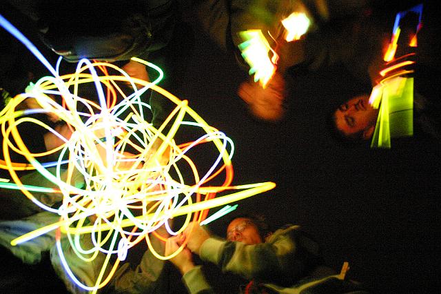Chaos Communication Camp 2007, Flughafenmuseum Finowfurt : CCC-Camp-2007_IMG_480-8095 : atomic glowing-in-the-dark olympics