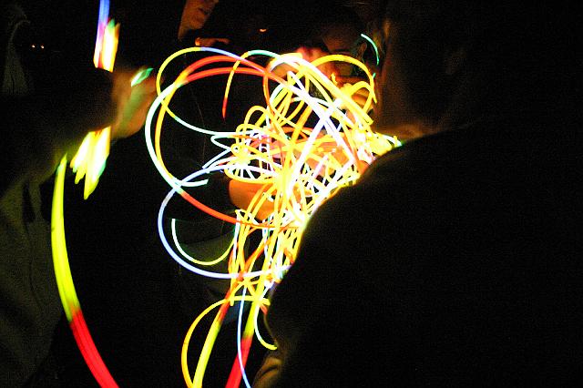 Chaos Communication Camp 2007, Flughafenmuseum Finowfurt : CCC-Camp-2007_IMG_480-8099 : atomic glowing-in-the-dark olympics