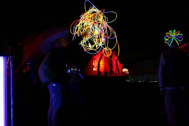 Chaos Communication Camp 2007, Flughafenmuseum Finowfurt : CCC-Camp-2007_IMG_481-8122 : atomic glowing-in-the-dark olympics