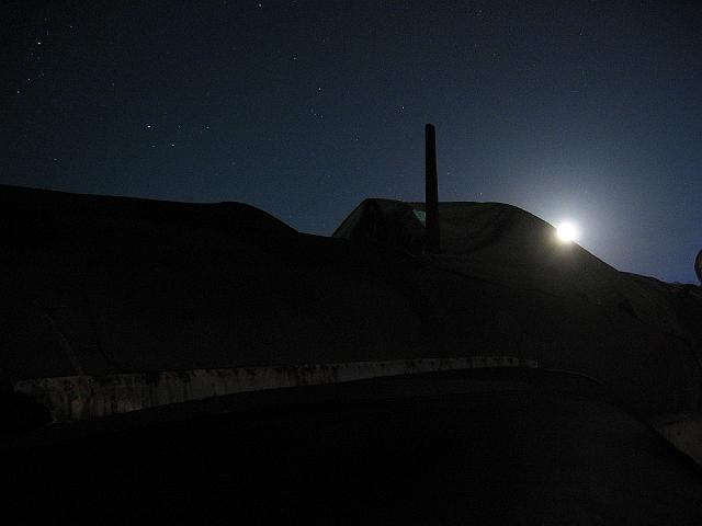 Chaos Communication Camp 2007, Flughafenmuseum Finowfurt : CCC-Camp_2007_IMG_479-7907 : full moon MIG