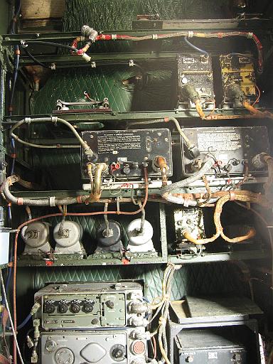 Chaos Communication Camp 2007, Flughafenmuseum Finowfurt : CCC-Camp_2007_IMG_479-7934 : inside the Iljuschin IL-14 , communications gear