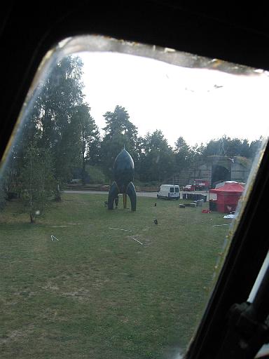 Chaos Communication Camp 2007, Flughafenmuseum Finowfurt : CCC-Camp_2007_IMG_479-7947 : incoming rocket  at three o'clock, Sir !