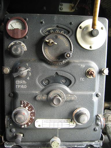 Chaos Communication Camp 2007, Flughafenmuseum Finowfurt : CCC-Camp_2007_IMG_479-7949 : inside the Iljuschin IL-14 , communication gear details