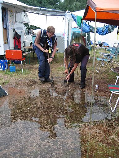 Chaos Communication Camp 2007, Flughafenmuseum Finowfurt : CCC-Camp_2007_IMG_480-8034 : too many badges error