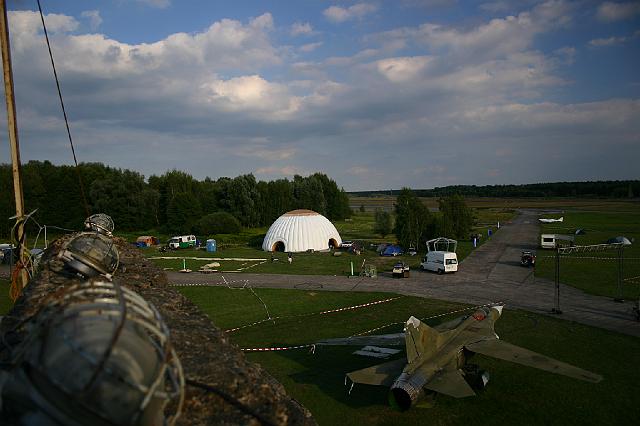 Chaos Communication Camp 2007, Flughafenmuseum Finowfurt : CCC_Camp_2007_IMG_478-7861 : view from shelter bar