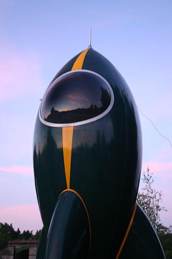 Chaos Communication Camp 2007, Flughafenmuseum Finowfurt : CCC_Camp_2007_IMG_478-7900 : atomic rocket sunset