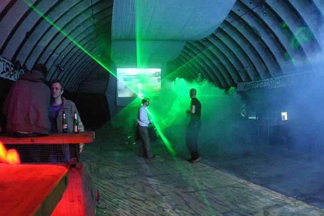 Chaos Communication Camp 2007, Flughafenmuseum Finowfurt : CCC_Camp_2007_IMG_481-8183 : lasershow, nobody noticed