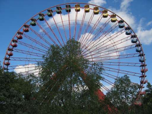 Objektbegehung: Vergn&uuml;gungspark Pl&auml;nterwald -Spreepark Berlin : ixus_IMG_0064 : Das Riesenrad im Spreepark