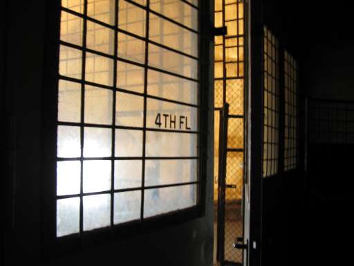 NSA Field Station Teufelsberg,  2004 : IMG_8877 : the 4th floor in the main tower -1458