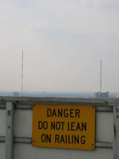 NSA Field Station Teufelsberg,  2004 : IMG_8994 : Surveillance can be a very dangerous business!  - 1458