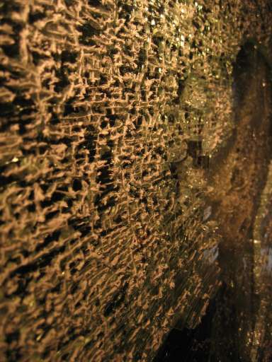 NSA Field Station Teufelsberg,  2004 : IMG_9117 : glass, but not proof enough  - 1458