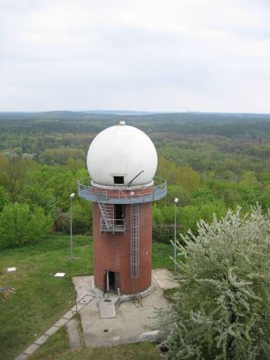 NSA Field Station Teufelsberg,  2004 : IMG_9535 : the smallest radome tower, called the Jambalaya tower