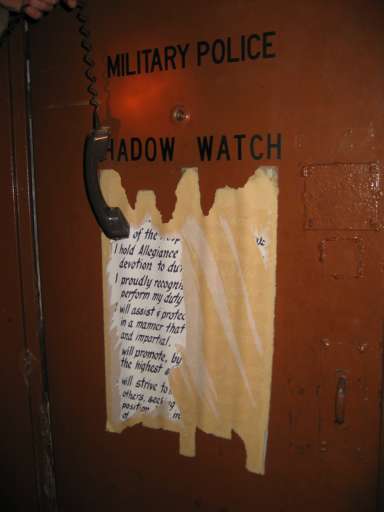 NSA Field Station Teufelsberg,  2004 : IMG_9541 : police ... devotion...I get the picture.....