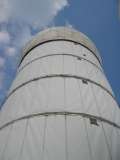 NSA Field Station Teufelsberg,  2004 : IMG_8997 Teufelsberg main tower seen from below  - 1458